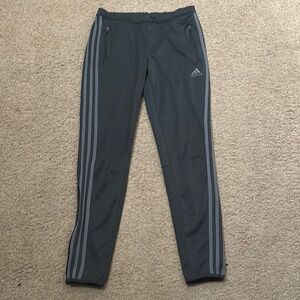 adidas Gray Sweatpants with White Stripes